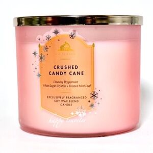 CRUSHED CANDY CANE 3 Wick Candle